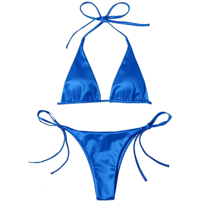 Sexy bikiniset - metallic kleureffectBadkleding