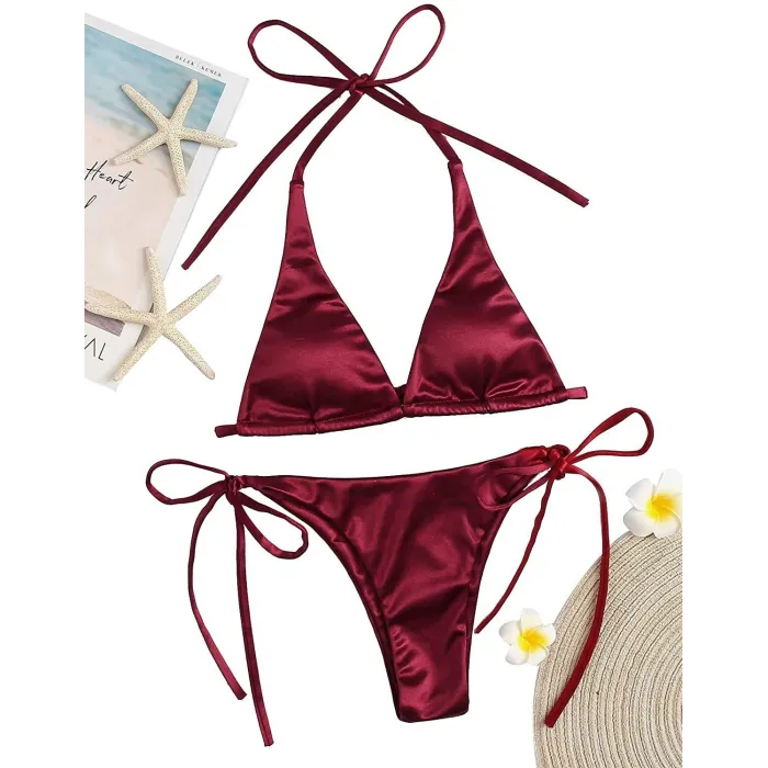 Sexy bikiniset - metallic kleureffectBadkleding