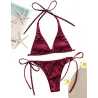 Sexy bikiniset - metallic kleureffectBadkleding