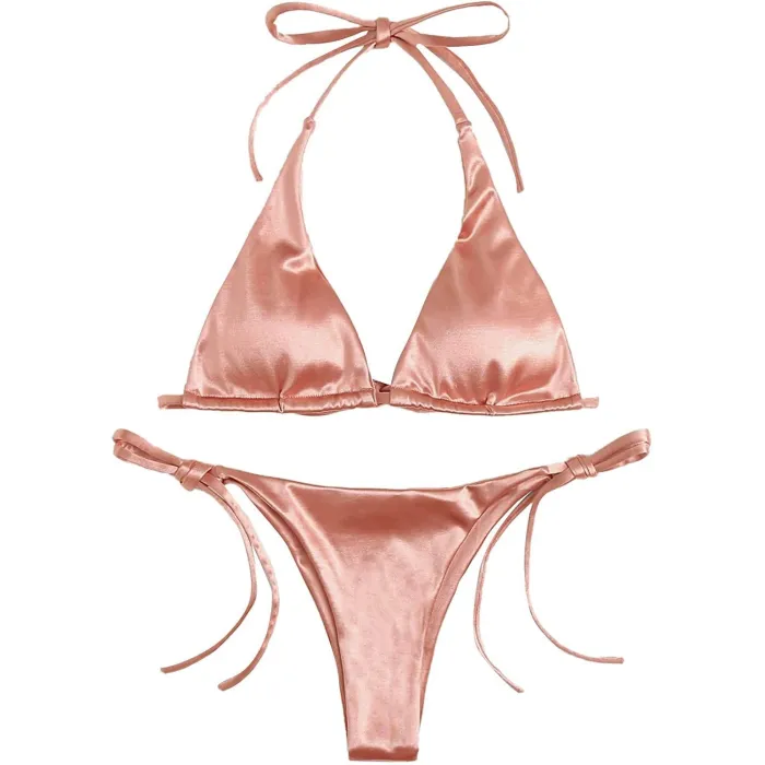 Sexy bikiniset - metallic kleureffectBadkleding
