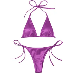 Sexy bikiniset - metallic kleureffectBadkleding