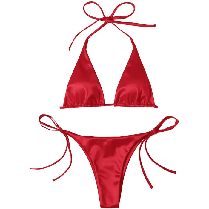 Sexy bikiniset - metallic kleureffectBadkleding