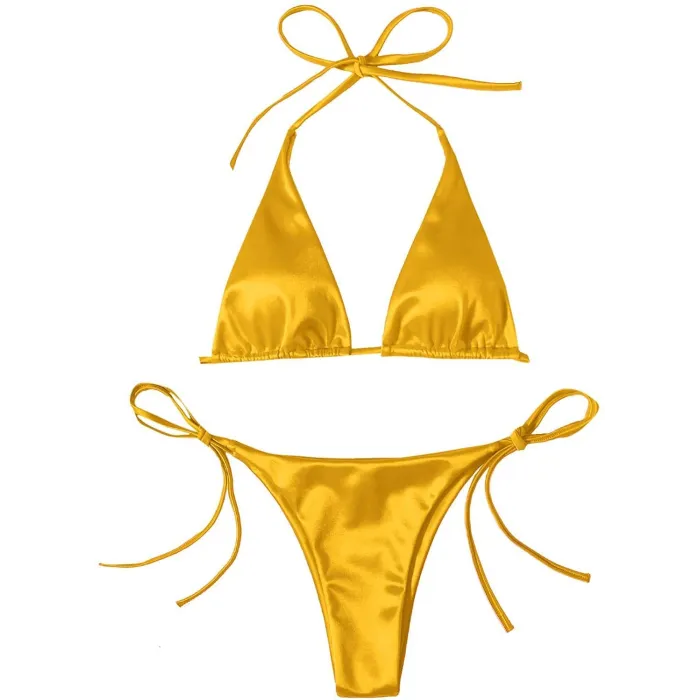 Sexy bikiniset - metallic kleureffectBadkleding