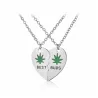 Hartvormige hanger met ketting - BEST BUDS - 2 stuksHalskettingen