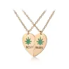 Hartvormige hanger met ketting - BEST BUDS - 2 stuksHalskettingen