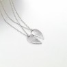 Heart shaped pendant with necklace - BEST BUDS - 2 piecesNecklaces