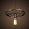 Vintage plafondlamp - ijzeren wielPlafondverlichting