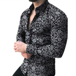 Fashion shirt met lange mouwen - bloemenprint - slim fitT-Shirts