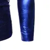 Glanzend metallic overhemd met lange mouwen - met paillettenversieringenT-Shirts