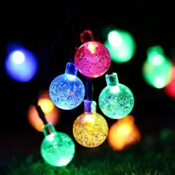 LED string - garland with balls - USB poweredChristmas