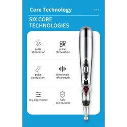 Elektronische acupunctuurpen - meridiaanenergie - pijnverlichting - lichaamsmassagerMassage