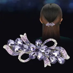 Luxe kristallen bloemen haarspeldHaarspelden