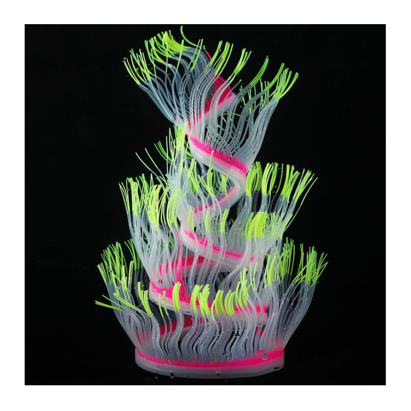Aquarium decoration - silicone luminous sea anemoneDecorations