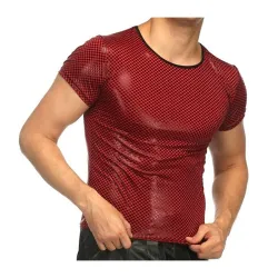 Glanzend T-shirt met korte mouwenT-Shirts