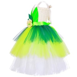 Feeënkostuum - groene jurk - met vleugelsKostuums
