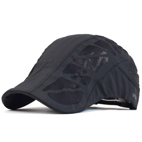 Trendy vizierpet - krantenjongensstijl - met mesh - unisexPetten & Hoeden