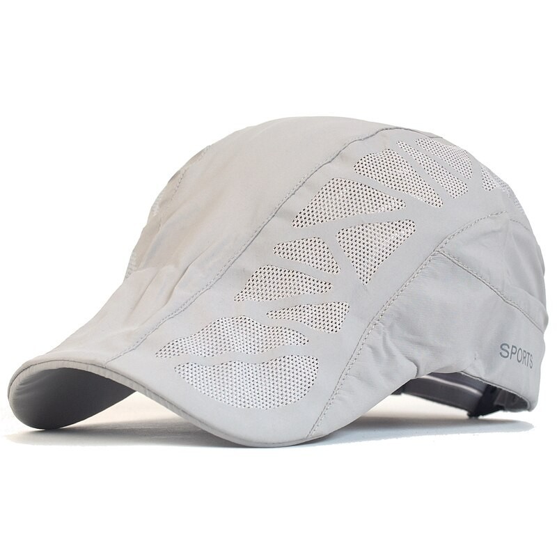 Trendy vizierpet - krantenjongensstijl - met mesh - unisexPetten & Hoeden