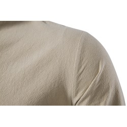 Klassiek overhemd met lange mouwen - vastgebonden halslijnT-Shirts