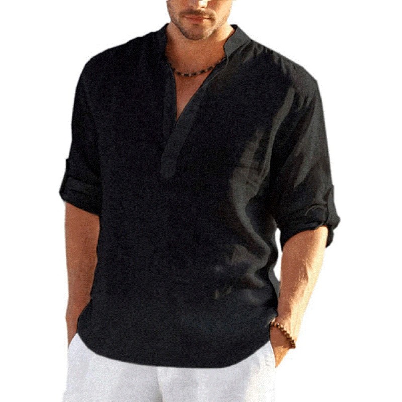 Classic long sleeve shirt - buttoned necklineT-shirts
