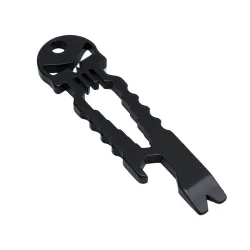 Stainless steel multi-tool - bottle opener - crowbar - wrench - with keychain - skull shapeKnives & Multitools