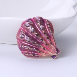 Kristallen schelp - elegante brocheBroches
