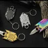 Mini opvouwbaar zakmes - met sleutelhanger - RVSMultitool & Zakmes