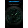LUIK - luxe quartz horloge - lichtgevend - edelstaal - waterdicht - turkooisHorloges
