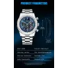 LUIK - luxe quartz horloge - lichtgevend - edelstaal - waterdicht - turkooisHorloges