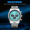 LUIK - luxe quartz horloge - lichtgevend - edelstaal - waterdicht - zwartHorloges
