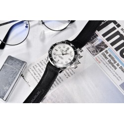PAGANI DESIGN - mechanical watch - stainless steel - waterproof - nylon strap - whiteWatches