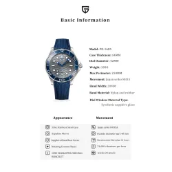 PAGANI DESIGN - mechanisch horloge - roestvrij staal - mesh band - waterdicht - zwartHorloges