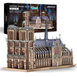 3D metalen puzzels - Notre Dame kathedraal - doe-het-zelf model - bouwpakketMetalen