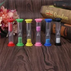 Zandloper - met zand - klok timer - 6 stuksPuzzels & spellen