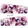 Nail decorative stickers - water transfer - flowers designNail stickers