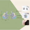 Zilveren oorbellen met kristallen eenhoornOorbellen