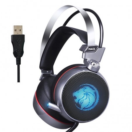 ZOP N43 - gaming headphones - headset with microphone / LED lightsHeadsets