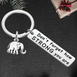 Don't forget how strong you are - elephant keychainKeyrings