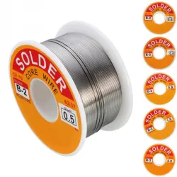 0,6/0,8/1/1,2 - 63/37 harskern - FLUX 2,0% - tindraad - soldeerdraad - 50g - 100gSolderen