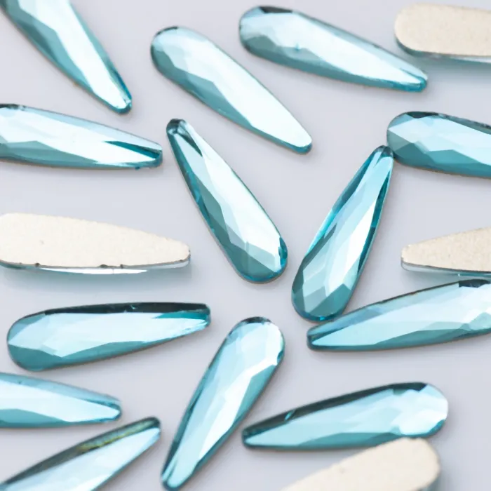 Veelkleurige kristallen traantjes - nageldecoratie - 20 stuksNagelstickers