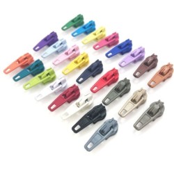Metal sliders - for nylon zipper - 50 piecesZippers
