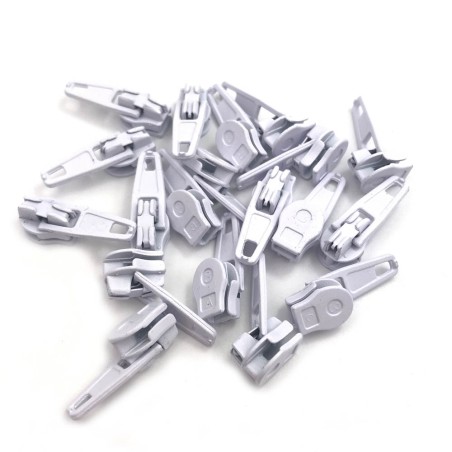 Metal sliders - for nylon zipper - 50 piecesZippers