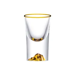 Glazen shotglaasjes - met gouden design - loodvrij - 10mlBar producten