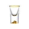 Glazen shotglaasjes - met gouden design - loodvrij - 10mlBar producten