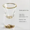 Glazen shotglaasjes - met gouden design - loodvrij - 10mlBar producten