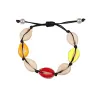 Armband van gevlochten touw - met schelpen - verstelbaarArmbanden
