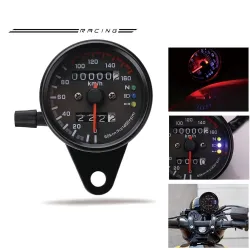 Universal motorcycle odometer - dual speedometer - gauge - LED - KM/HInstruments