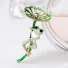 Broche met lotus / kikkerBroches