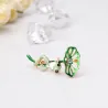 Broche met lotus / kikkerBroches