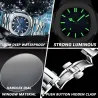 POEDAGAR - elegant quartz horloge - waterdicht - edelstaal - groenHorloges
