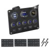 Rocker switch panel - waterproof digital Voltmeter - for car - boat - truck - 12V - USB - LEDElectronics & Tools